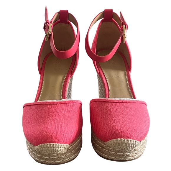 Michael Kors Kendrick Espadrille Wedge Pumps Size 7 - Picture 2 of 6